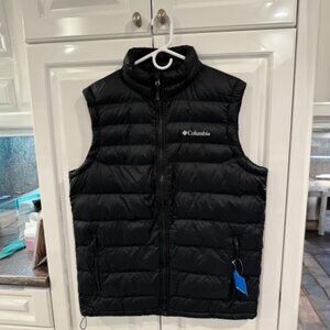 Columbia Black New Discovery Puffer Vest, Size Medium, NWT